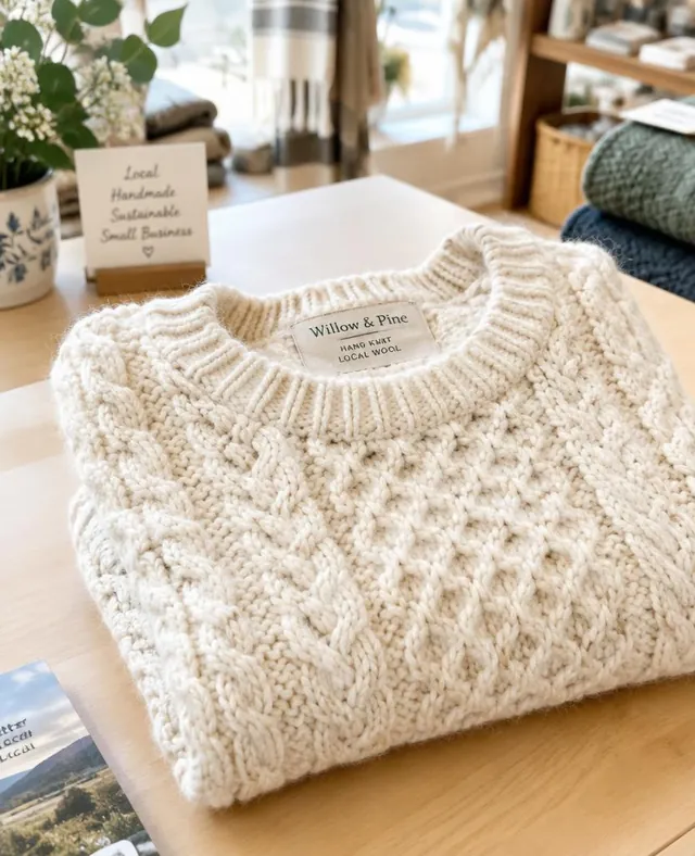 Folded local knitwear